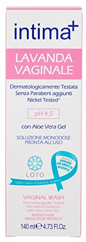 Intima+ I Lavanda Vaginale con Tea Tree Oil e Aloe Vera Gel, pH 4.5, Soluzione Monodose Pronta all'Uso, 140ml