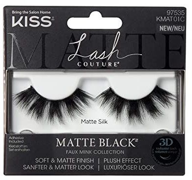 KISS Lash Couture Matte Black Collection Lashes - Matte Silk