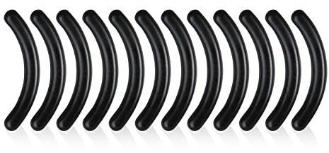 12pcs Eyelash Curler Refills,Black Eyelash Rubber Curler Replacement Refills Pads,Silicone RubberCurler Replacement RefillPads for Universal Eyelash Curler(Black)