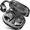 Cuffie Bluetooth Sport, Auricolari Bluetooth 5.3 con 3D Stereo HiFi, 75H Cuffie Wireless con ENC Riduzione Rumore Mic, IP7 Impermeabili Cuffiette Bluetooth per Android/iOS, LED Display, Nero