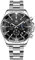 OLEVS Herrenuhr Eleganz Schwarz Großgesicht Geschäft Quarz Herrenuhr Silber Edelstahl Wasserdicht Chronograph Freizeit Herren Uhr Leuchtend Analog Kalender Multifunktion Schlichtem Uhren Herren