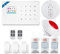Sistema de Alarma para Casa, Alarma Inteligente GSM Tuya De Alarma De Casa Inteligente Kit 433Mhz De Alarma Inalámbrico De Seguridad Cámara IP Sensor De Movimiento Antimascotas ,para el hogar(W181 GSM