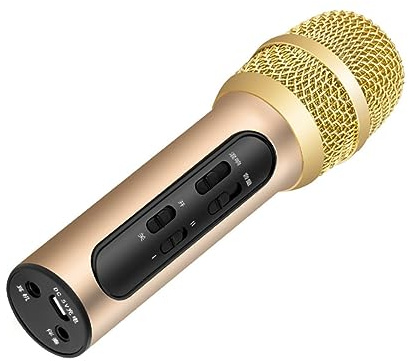 SUPVOX Micro Professionnel À Main pour Studio Et Karaoké Microphone Condensateur avec Fonction Accompagnement Externe Parfait pour Chant Streaming Spectacles Et ConféRences