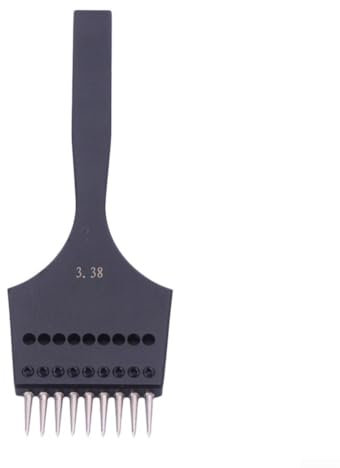 Lot de 3 burins à cuir amovibles et interchangeables (3,38 mm, 9 points)