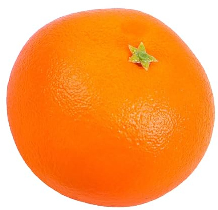 Hidyliu Realistisk Simulering Av Fruktrekvisita för Fotografering och Dekoration - Falska Frukter för Hem och Restaurang, Gjord Av Säkert ABS-material (Gul Orange)