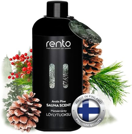 Rento Sauna-Duft Arktische Kiefer 400 ml - Natürlicher Sauna-Aufguss mit Kiefern-Duft - angenehmes, beruhigendes Aroma für volle Entspannung