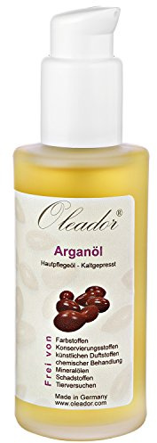 Oleador Arganöl 100 ml zur Pflege von Haut und Haare | naturbelassen, ungeröstet & kaltgepresst | tierversuchsfrei & vegan | Made in Germany
