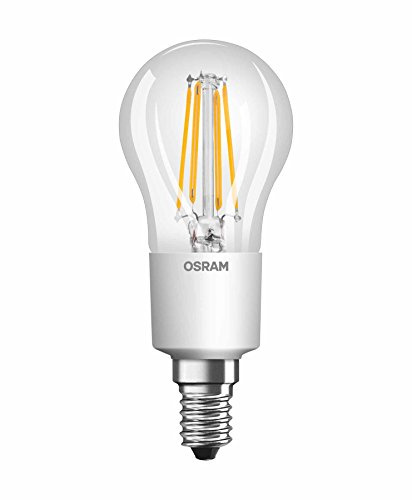 Osram LED SuperStar Classic P Lampe, in Tropfenform mit E14-Sockel, dimmbar, Ersetzt 40 Watt, Filamentstil Klar, Warmweiß - 2700 Kelvin, 1er-Pack