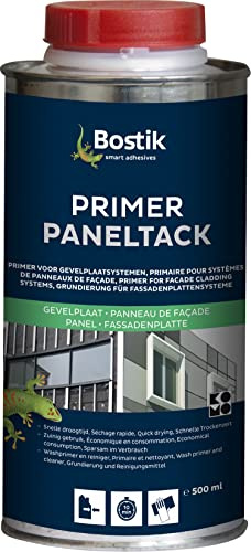Bostik, PRIMER PANELTACK®, La Imprimación Primer PanelTack es un Pretratamiento Para la Mejora de la Adherencia, Bote 500 ml Transparente