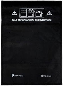 Faraday Bag for Tablets and Phones - Large iPad Faraday Bags - RFID Blocking Pouch - Signal Blocker for Cell Phone Anti-Tracking, Anti-Hacking, Anti-Spying
