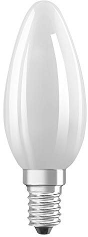 OSRAM Filament LED Lampe mit E14 Sockel, Warmweiss (2700K), Kerzenform, 6W, Ersatz für 60W-Glühbirne, matt, LED Retrofit CLASSIC B