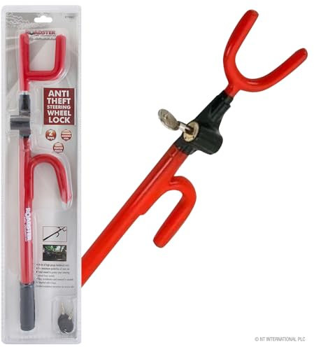 Extendable Car Wheel Steering Lock - Van Caravan Anti Theft Security Heavy Duty | Anti-theft Security Secure | Strong Durable Long Lasting