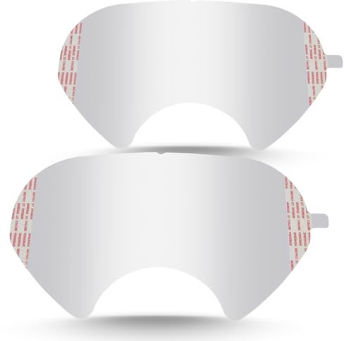 Trudsafe Cache-objectif détachable compatible avec les masques 3M 6885, 6000, 6800, 6900, paquet de 30, cache-objectif en plastique pour les masques de protection respiratoire
