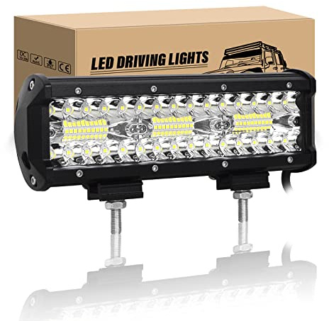 RIGIDON 9 pulgadas 180W Barra luminosas led, largo alcance barras de luz luces de trabajo, 12V 24V Lámparas de inundación luces conducción para off road camión coches atv utv suv 4x4