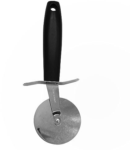 Fackelmann INITIAL Pizza Cutter, Stainless Steel Pizza Wheel, Rotating Food Slicer, Easy to Cut & Clean, Professional Food Grade Pizza Knife, Razor Sharp Blade 6.5cm, Plastic Handle