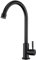 CREA Matte Black 360° Swivel High Spout Sink Tap - Cold Water Only, For Kitchen or Bathroom