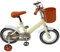 ACROSSPART 12 Zoll Kinderfahrrad, Fahrrad für Kinder mit Korb & Stützrädern, Höhenverstellbarer Sitz und Lenker, Kinderfahrrad ab 3 Jahre Jungen & Mädchen (Weiß)