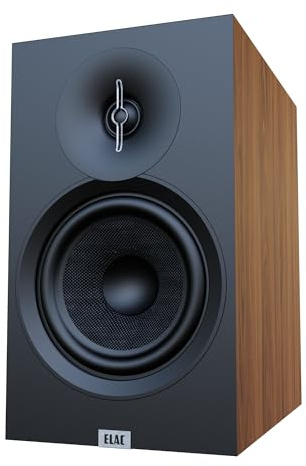 ELAC Debut 3.0 DB63-WN Bookshelf Speakers, Walnut (Pair) - 1β Aluminum Dome Tweeter & 6.5β Aramid Fiber Woofer - 2-Way Bass Reflex - 42Hz to 38KHz Response