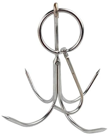 Holibanna 1Stück Kochhaken für Fleisch Zackiger Aufhänger für Lebensmittelmarkt Supermarkt Langlebig und Platzsparend zu Reinigen für Töpfe