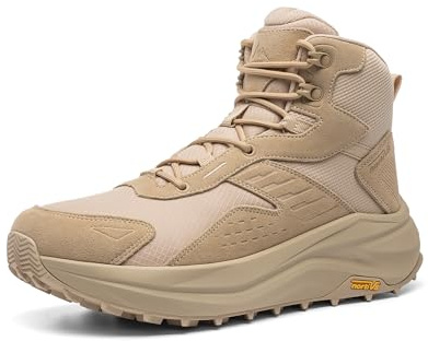 NORTIV 8 Men's Wide Toe Box Hiking Boots | Low Drop Waterproof Hiking Boots for Outdoor Trekking, Camping and Walking