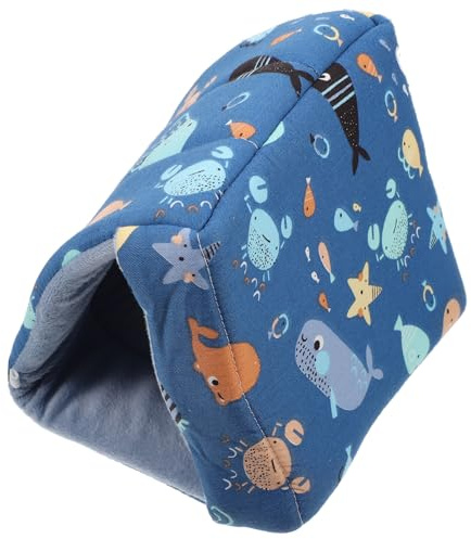 ULTECHNOVO Lit pour Petits Animaux en Coton et Flanelle, Nid Douillet et Décoratif pour Cage, pour Cobayes et Chinchillas en Hiver