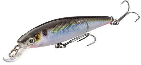 Strike King (HCKVDJ100-699) KVD Jerkbait 100 2-Hook Fishing Lure, 699 - Natural Shad, 1/4 oz, 3 5/8