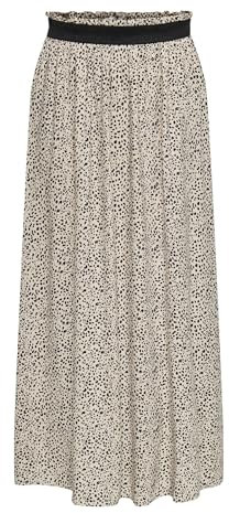 ONLY Damen Onlbase Faux Leather Skirt OTW Noos Lederrock, Toasted Coconut,