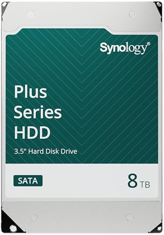 Synology, HAT3310, 8TB, 3.5 SATA Home User HDD, MTTF 1 Million Hours