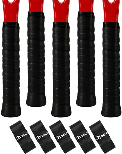 CENSIVI 5 Pièces Grip Tennis - Grip Raquette de Tennis Surgrip Overgrip Antidérapant Grip Badminton pour Tennis Raquette de Raquette de Pêche de Badminton Squash