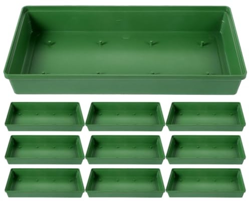 DIYEAH 10 Cuencos de Plástico para Arreglos de Flores Grandes 28 CM Base para Centros de Mesa y Bandeja de Espuma Reutilizable para Bodas Fiestas y Decoración de Eventos