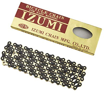 Izumi Standardkette 1/8 x 1/2 (116 Glieder), Gold/schwarz