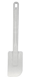 Piazza Spatola per Dolci - in Termoplastica, Manico in Nylon - 25 Cm, Bianco
