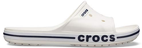 Crocs Unisex Erwachsene Bayaband Slide Badeschlappen, White/Navy, 38/39 EU