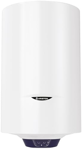 Ariston Blu 1 Eco - Scaldabagno Elettrico 50 Litri 45x47x55 (1,5K EU) Installazione Verticale - Boiler Elettrico con Funzione ECO Risparmio Energetico, 1500 Watt, Acciaio Smaltato, Classe Energetica B