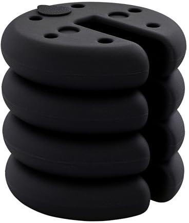 Outsunny Pop up Canopy Weight Set of 4, Heavy Duty Sand Fillable Tent Leg Weights for Marquee Party Tent Canopy, Total 20kg