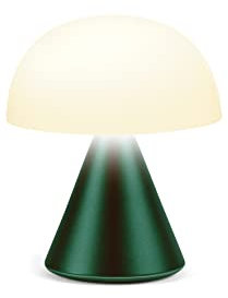 Lexon MINA Mini wiederaufladbare kabellose LED-Tischlampe, für Nachttisch oder Schreibtisch, mit Dimmer, bis zu 12 Stunden Akkulaufzeit - Dunkelgrün