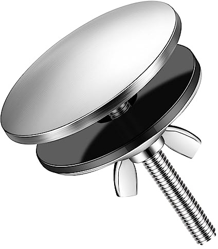LEIFIDE 2 Inch Kitchen Sink Hole Cover Faucet Sink Hole Cap Stainless Steel Stopper Plug Plate Metal Blank for Bathroom Soap Dispenser Wash Basin(Brushed Stainless Steel)