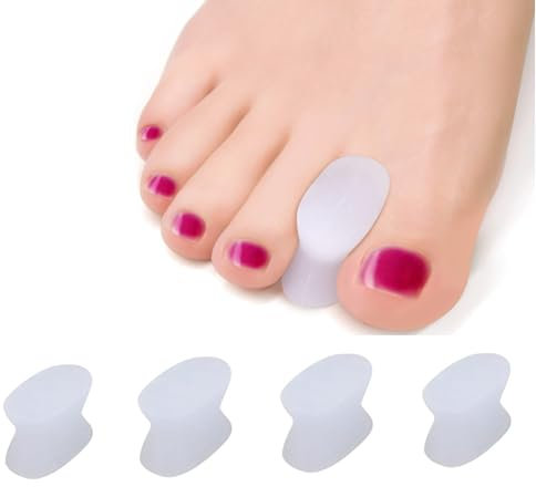 Gel Hallux Valgus Zehenspreizer Zehenkorrektur Zehentrenner Silikon [12x] Zehentrenner, Silikon Zehenschutz, Zehenteiler Zehentrenner Zehen Korrektur Abstandhalter für Überlappende Zehen