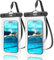 YOSH Pochette Étanche Smartphone [Conception sans Bordure][Lot de 2], IPX8 Pochette Telephone Portable Etanche, Protege Telephone Eau pour iPhone 16 15 14 Pro Max Samsung S25 S24 Ultra Jusqu'a 7,2