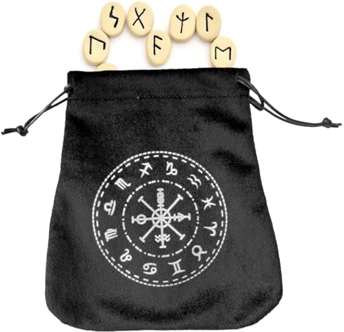 Borsa in tessuto di velluto per carte dei tarocchi - astuccio per gioielli con cordino per carte dei tarocchi | Astuccio ideale per carte dei tarocchi, sacchetto per dadi e sacchetti regalo |