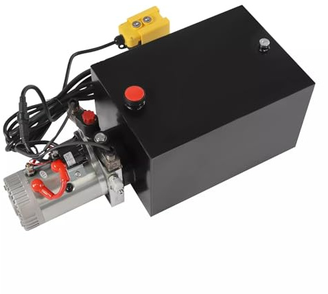 Pompa idraulica elettrica Pompa idraulica per rimorchi ribaltabili Sistemi idraulici per autofficine con telecomando e protezione da sovrapressione (18,92 litri)