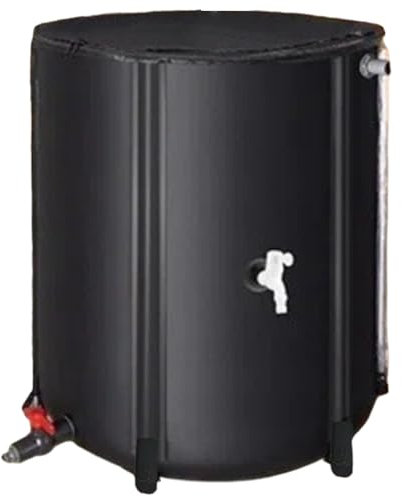 PAGJHRFJG Riciclaggio 'Acqua Piovana Serbatoio di Stoccaggio 'Acqua Secchio di del Giardino Contenitore di Raccolta Barile di Stoccaggio 'Acqua del Giardino Nero