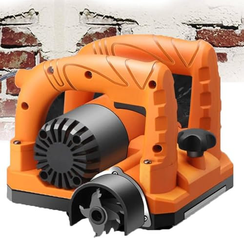 Piallatrice Automatica Stucco Pareti Pala Cemento - Raschietto Elettrico Pareti 90° Senza Angolo Morto, 9000 Giri/Min, Profondità Regolabile 1 A 4 Mm, Per Rimozione Stucco Vernice,5800W