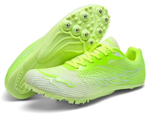 sekiueo Zapatillas De Atletismo con Clavos para Hombre Y Mujer para Carreras Saltos Correr Transpirables para Niños Y Niñas