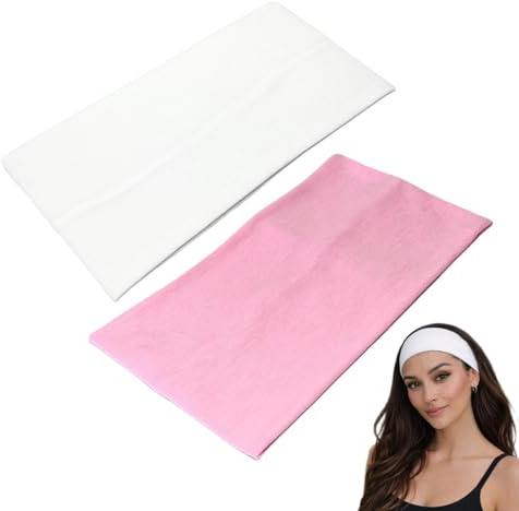 WESTEND CHOICE Extra Wide Headbands 11cm Plain Stretchy Kylie Head Band 2 Pack Unisex Bandeau Headbands for Women & Men Soft Hairbands Yoga Bandana Headband (Mixed set 5)