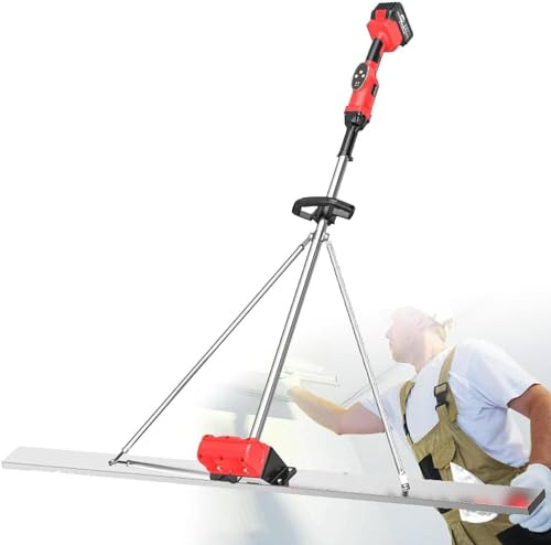 Kit di vibrazione per massetto in calcestruzzo alimentato Attrezzo per ravvivatura del calcestruzzo, 1 batteria, Motore vibrante per ravvivatura del cemento massetto elettrico Vibratore calcestruzzo