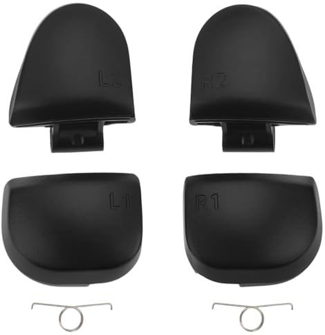 DOKRIN Boutons et ressorts de remplacement , compatibles avec la manette Sony PlayStation de première génération, boutons L2, R2, L1 et R1 (V1)