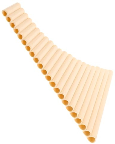 VANZACK Starter Pan Flute 22 Pipe Plastic Pan Pipes for Beginners and Professionals, Versatile Use with Left or Right Handed Playing, Beige Colour Suitable for Music Education