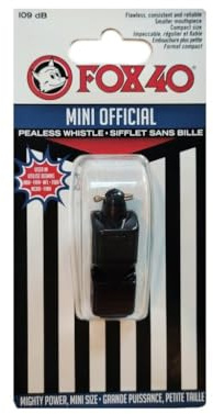 Fox 40 Mini Official Whistle (Black)