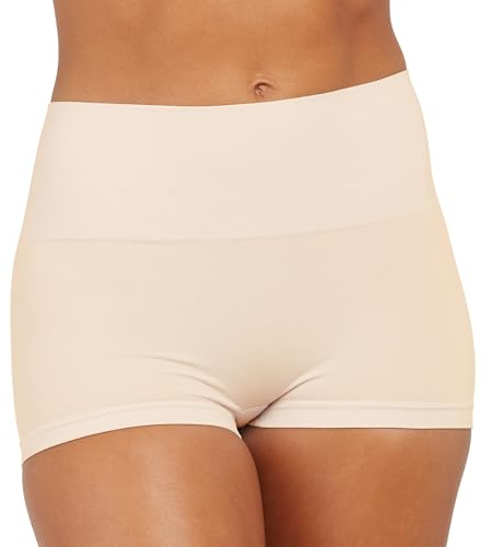 SPANX SPANXshape Everyday Shaping Boyshort - Comfortable Core Control Shapewear Underwear - Invisible Under Clothes - No-Show - Soft Nude - X-Large